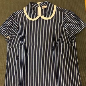 RED VALENTINO BLUE/WHITE SHIRT